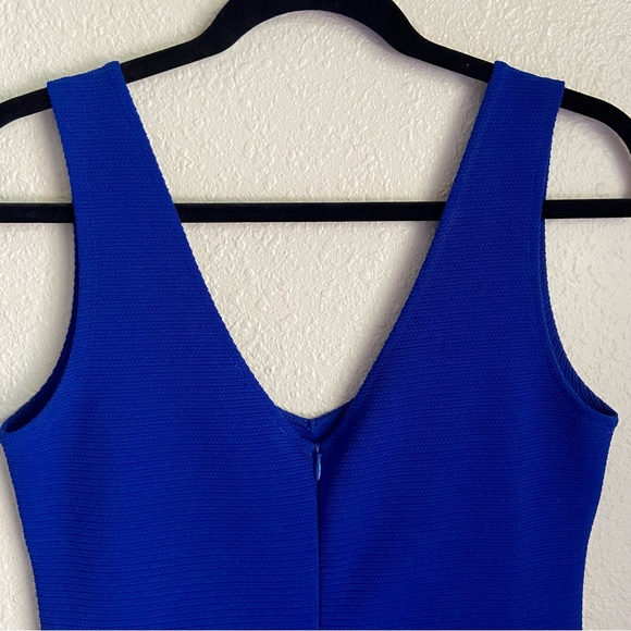 Forever 21 Textured Knit Bodycon Mini Dress Royal Blue size L - Picture 7 of 12